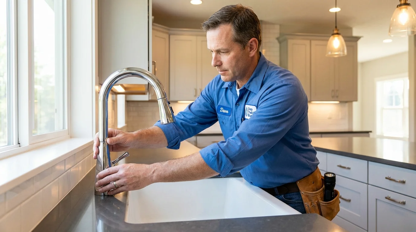 Kitchen faucet installation by Johns Plumbing LLC in Sloatsburg