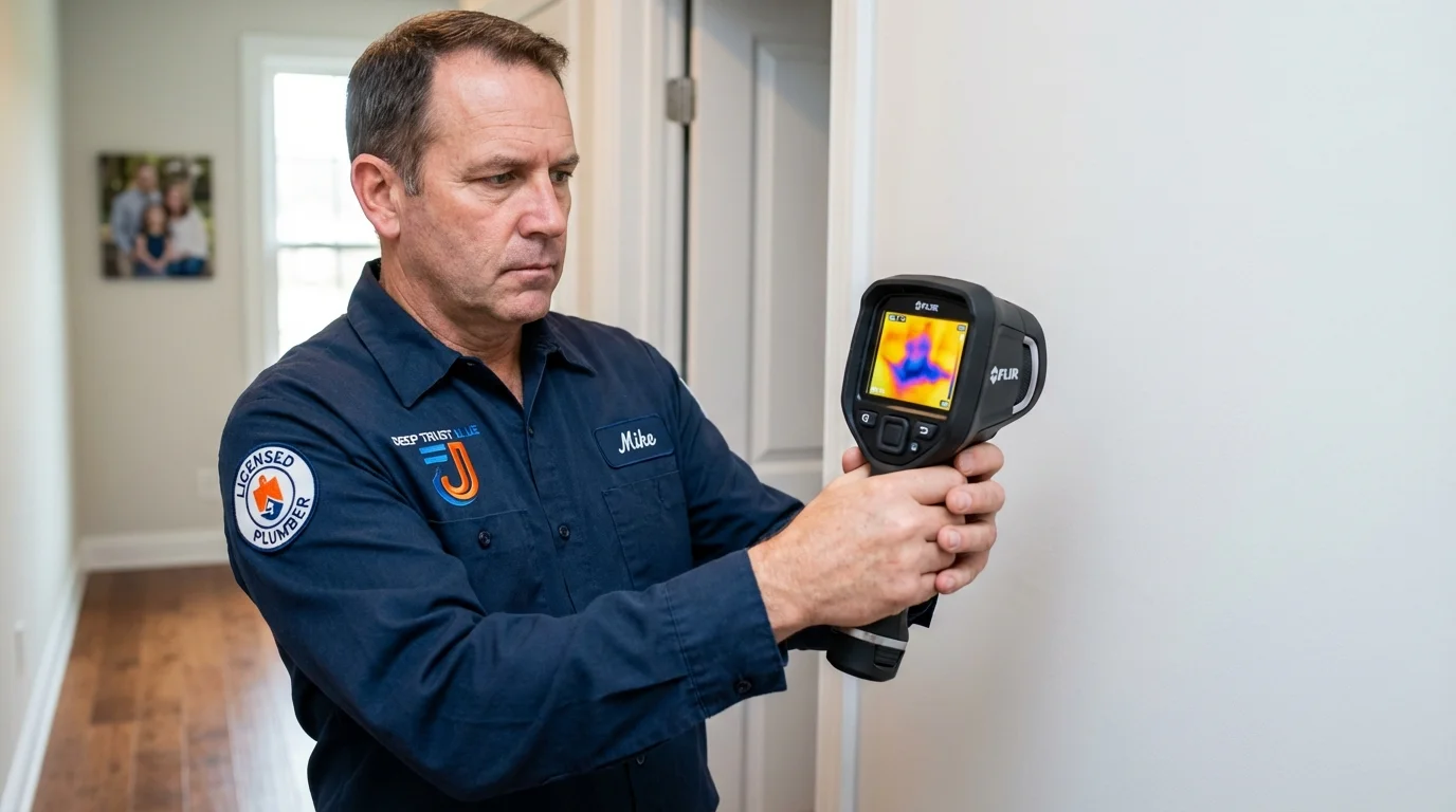 Thermal imaging leak detection by Johns Plumbing LLC in Sloatsburg